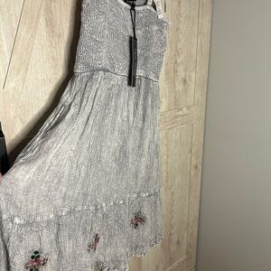 Young Threads Embroidered Boho Dress